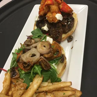 The Best Burger in town!!  No questions asked.  I like my burger cooked medium rare and finally I came to a place that nailed it!!