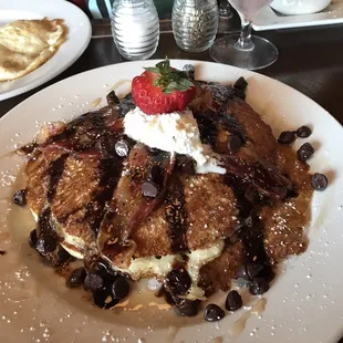 Chocolate chip pancakes
