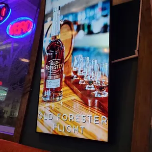 a bottle of old forester flight