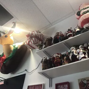 Rudolph looming over our table.