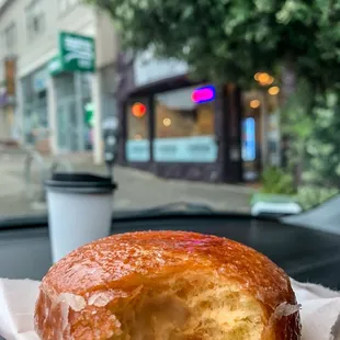 Crème brûlée... loved it! Slight crisp outside with fluffy inside.