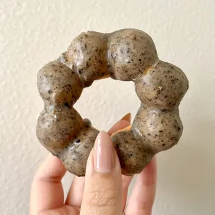 Black Sesame Mochi Donut