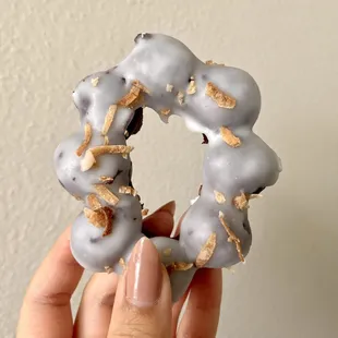 Ube Coconut Mochi Donut