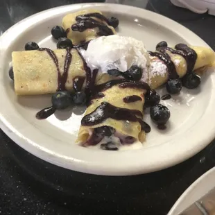 Blueberry Crepes