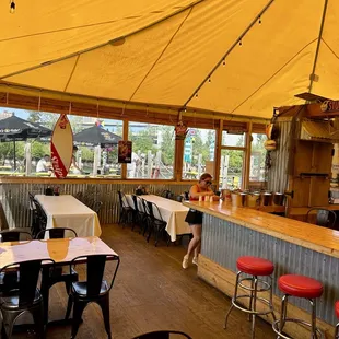 Inside the restaurant