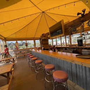 the inside of a restaurant