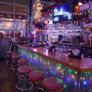 festive bar lights!