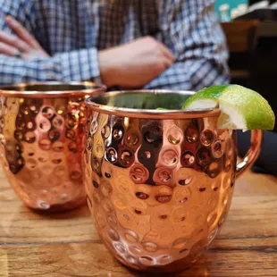 Mules on the Happy Hour menu