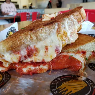 Pepperoni grilled cheese