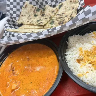 Chicken Tikka Masala, Garlic Naan