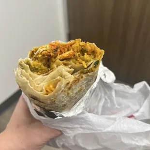 Chicken burrito