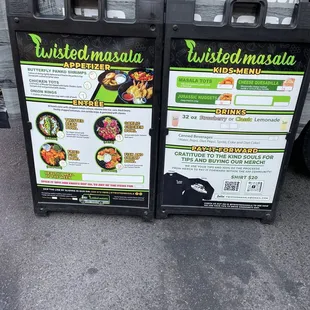 The menu