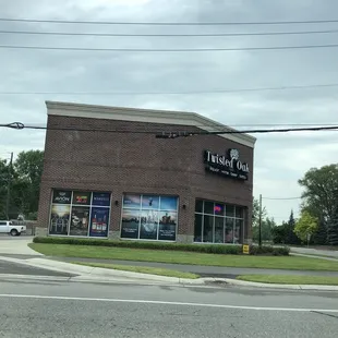 the outside of the building