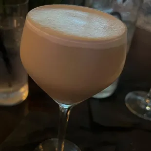 a closeup of the drink