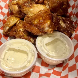 Honey Hot garlic wings