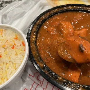 Chicken Vindaloo (served with rice)