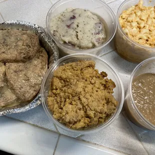 Thanksgiving meal. Sans sweet potato pie, the best part!