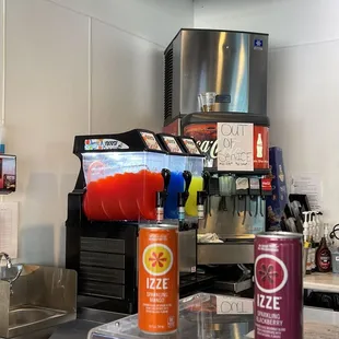 Those are slushees in the back!