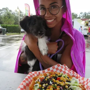 Cute dog  Chicken Rice Bowl  Life is complete!