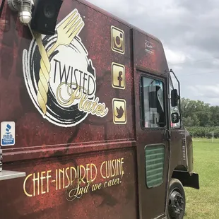 Outside the food truck