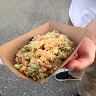 Brussel Sprout Mac &amp; Cheese! Even if you dont like brussel sprouts youll love this, ouey and gouey with pancetta in it!