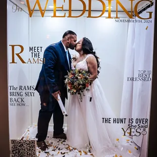 Magazine Cover Photo Box! Be on your own magazine cover! Perfect for wedding, Quinceaneras, events.