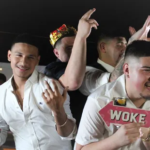 Posing at just the right time on our 360 photo booth