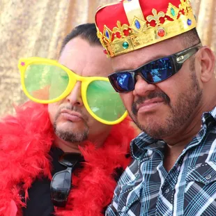 Birthday, Mirror Photo Booth, outside, Great use of photo props.