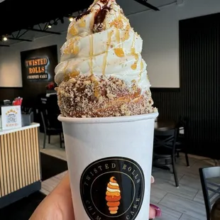 Signature Hazelnut chimney cake