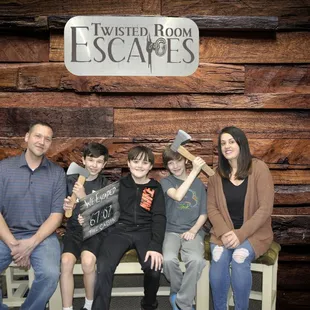 The Cabin fun at Twisted Room Escapes.