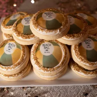 Beach Ball cookies for an event