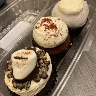 S&apos;mores, red velvet, lemon lavender