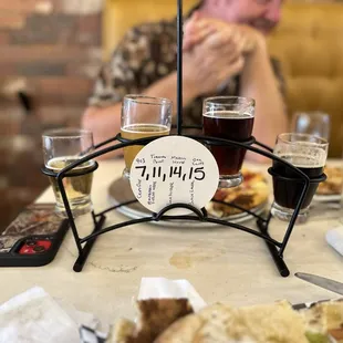 Flights of great variety local beers