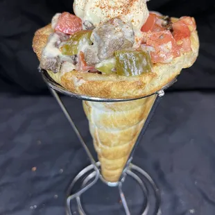 Tri tip steak sharwama cone