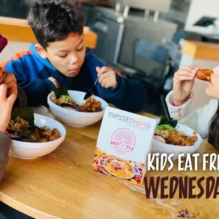 Kids Eat Free Wednesdays (10 and under) with the purchase of an adult meal