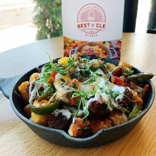 Chorizo Tots Skillet
(Available Saturday &amp; Sundays Only)