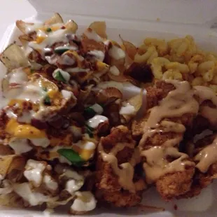 Chicken tenders with Zak sauce