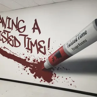 Lobby by local artist @blastertsb