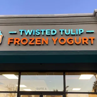 the front of the store