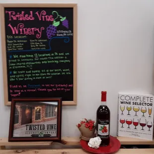 a bottle of wine on a table