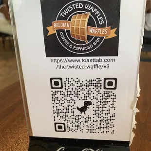a qr code for the twisted waffle