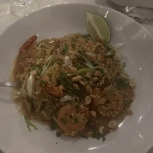 Thai peanut shrimp