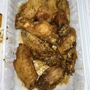 Garlic parm wings
