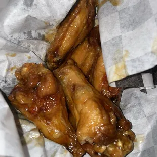 Stingin honey garlic wings