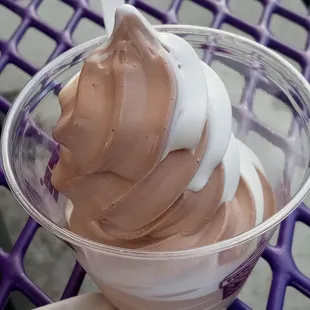 Small vanilla/chocolate swirl