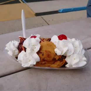 Cookie Monster sundae