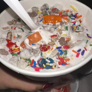 Gummy bears, cookie cough, and sprinkles
