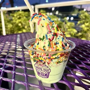 Pistachio and Vanilla Swirl