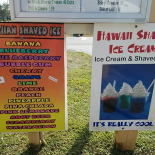 Shaved ice... no azuki beans and the ice cream isn&apos;t buried inside. But looks tasty and refreshing.
