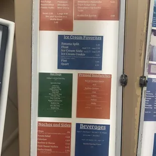 Just part of the menu